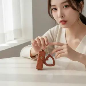 휴대용 미러 립밤 케이스 립스틱 파우치 컴팩트 메이크업 수납함