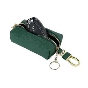 베이직 지퍼 소가죽 키홀더 키링 약5x15.5x2.5cm