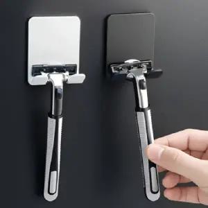 접착식 면도기 걸이 무타공 거치대 홀더 화이트 블랙 면도기거치대 욕실