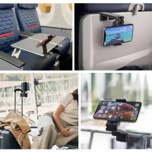 ( )탁상용 집게형 핸드폰 거치대 휴대용 헬스장 러닝머신 스마트폰 홀더