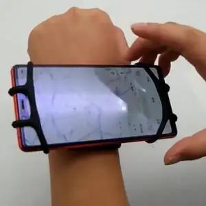 ( )다용도 멀티 손목 핸드폰 휴대폰 스마트폰 거치대 택배 배달 팔목 스트랩 홀더 운동 조깅 헬스