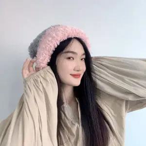 포근포근 플리스 비니 그레이 방한겨울모자 털비니 방