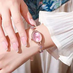 [골드스마일]카린 슬라이드 여성 손목시계 핑크 아날로그손목시계