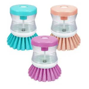 세제가 나오는 씽크솔 원형 청소솔