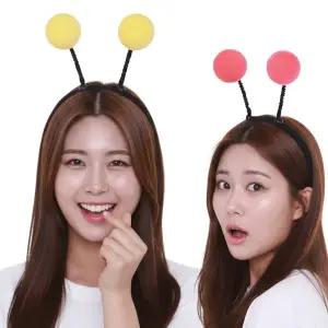 [파티공구]파티머리띠 더듬이머리띠 꿀벌 방울 체육대회 사진 단체소품