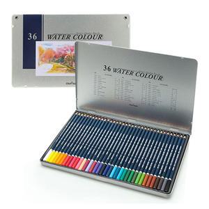 문화 수채 색연필 36색 틴케이스
