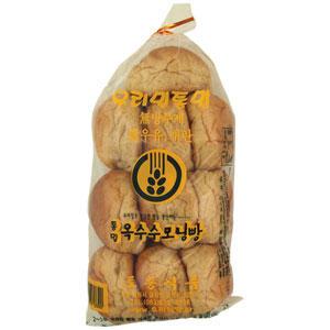 우리밀 통밀 옥수수모닝빵 무방부제 우리밀 통밀빵