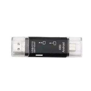 Coms C 타입 카드리더기 TF SD USB 2.0 TB108