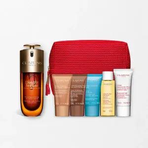 [클라랑스](강남점)[상품권/단독세트] 더블세럼 G9 75ml 세트 (+디럭스 5종+파우치)