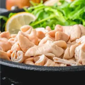 (배터짐)국내산 냉동 삶은 돼지대창 1kg 돼지내장