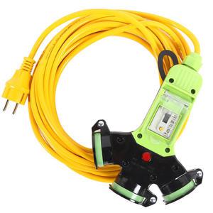 3WAY 방우형 연장선 리드선 전기 작업선 전선 누전차단 3구 멀티 콘센트