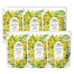 르샤트라 보타닉캐슬 고농축 섬유유연제 일랑일랑 로즈마리 리필 1.5L x6개