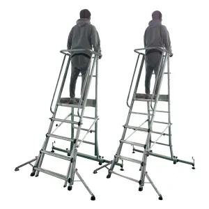 신양 S마크 안전발판 작업용 사다리 5단 SYSF-05 난간우마