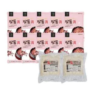 다림죽 팥칼국수 10인분세트 팥물 500g x10 + 생면 2kg