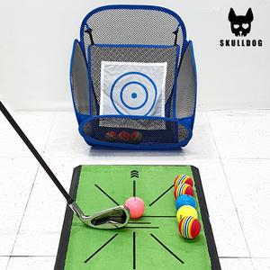 [SET] 골프 어프로치 네트 세트 3초 치핑네트+디봇 스윙매트 실내 칩샷 스윙연습 그물망