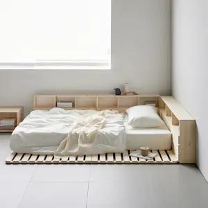 장인가구 아이브 필링 접이식 원목 침대프레임 매트리스깔판D