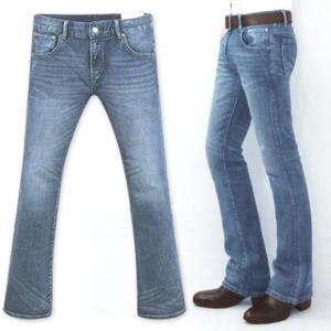 B1503 중청 스판 부츠컷 남자 청바지 (28-34 인치) - DENIMS