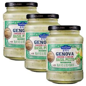 폰타나 제노바 치즈&크림 바질페스토 파스타소스, 430g, 3개