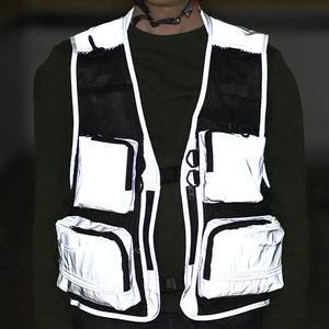 제이식스 배달조끼 반광 반사 야간 작업용 신호수 안전조끼