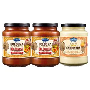폰타나 파스타소스, 430g, 베이컨 볼로네제, 2개 + 베이컨 까르보나라, 1개