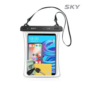 [스트랩SET]스카이 IPX8 터치 다용도 대용량 방수팩 태블릿 아이패드 갤럭시탭 호환 방수파우치