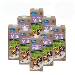 펫츠온 호주 젖소원유 프리미엄 펫밀크 독앤퍼피 1Lx8팩 글루코사민 강아지 멸균우유