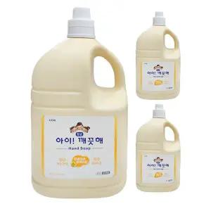 아이깨끗해 순 손세정제 핸드워시 대용량 리필 4.5L 3개