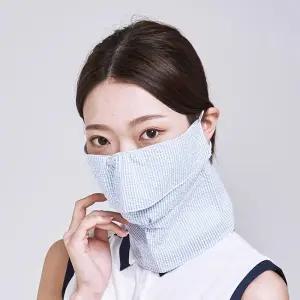 휴스토니 지지미 UV 목가리개 골프 마스크
