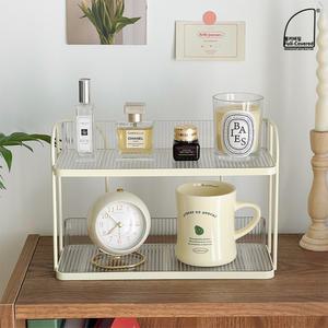 풀커버링 2단 화장품 선반 트레이 메이크업 파우더룸 홈카페 정리대