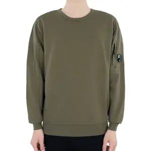 [CP컴퍼니] 23 F/W 남성 렌즈 와펜 라이트 플리스 맨투맨(버터너트) 15CMSS032A 002246G 653