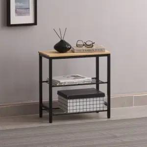 [샤이닝홈] 그루인 레온 원목 철제선반 3단 500x260