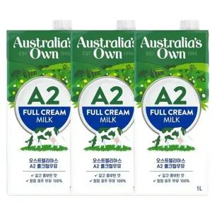 오스트렐리아스 A2 밀크 풀크림 우유 1L (3입) 호주 수입 멸균우유