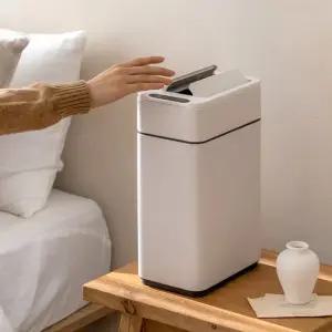 냄새차단 스마트 자동센서휴지통 쓰레기통 10L 날개형