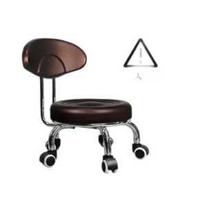 작업용 소형 등받이 앉은 뱅이의자 이동식 바퀴 의자