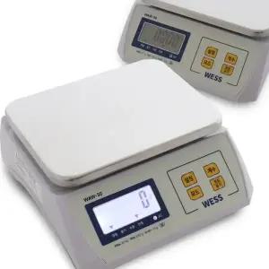 웨스 WAW 전자저울  3kg~30kg 계량 충전식 업소용 산업용 주방저울 아답터포함
