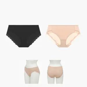 비비안 여자 속옷 레이스 노라인 미디 삼각 여성 팬티 HP5537