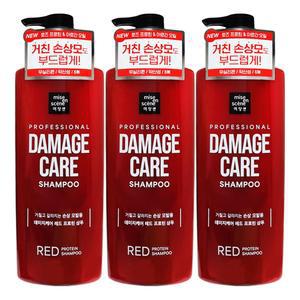 미쟝센 데미지케어 레드 프로틴 샴푸 680mL x 3개
