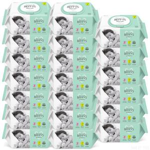 베피스 젠틀 소프트 물티슈 캡형 100매 20개