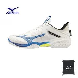 미즈노 웨이브 클로네오2 화이트블루 71GA227026 배드민턴화 탁구 배구 인도어화
