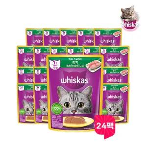 아트박스/위스카스 고양이파우치 참치 80g 24팩