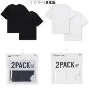 [탑텐키즈](마산점)25년 SS 공용) 에센셜 헤비코튼 오버핏 반팔티 (2PACK)MKF5TS3902