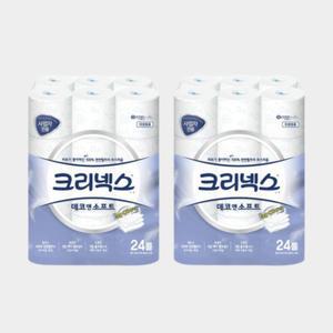 크리넥스 데코앤소프트 무향 30m 24롤 2팩