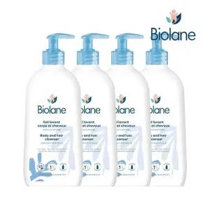 비올란 2 in 1 바디앤헤어 클렌저 350ml x4개 아기 신생아 올인원 저자극 코코넛워시