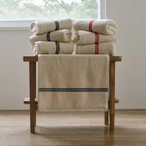 르뷔제 스탠다드 라인 - 스트라이프 (아이보리-네이비, 아이보리-레드, 화이트, 블랙, 카라멜) 6P 세트