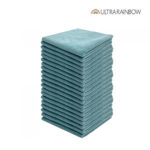 울트라레인보우 에어 버핑 타월 세차 실내 실외 왁스 세정 타올 민트 20장