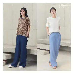 3.1 필립림 스튜디오 25SS 프렌치 린넨100 BLUE 팬츠 807194