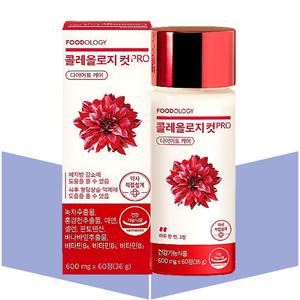 콜레올로지컷 프로 빨간통 다이어트 보조제 푸드올로지 60정X1박스
