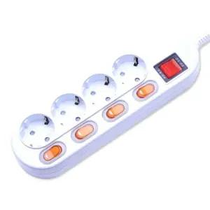 개별스위치 4구 5M 멀티탭 16A/콘센트/전기/소켓/고전력/종류/대용량/연결선/고용량/콘세트/멀티/플러그