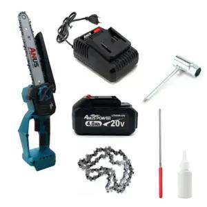 아누스 무선 충전 체인톱 6인치 마끼다4.0Ah 배터리 ANUS-8002