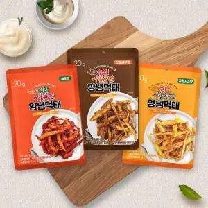 수협 어물곳간 양념먹태 20g×20봉(매운맛6봉,간장새우맛7봉,크림치즈맛7봉)